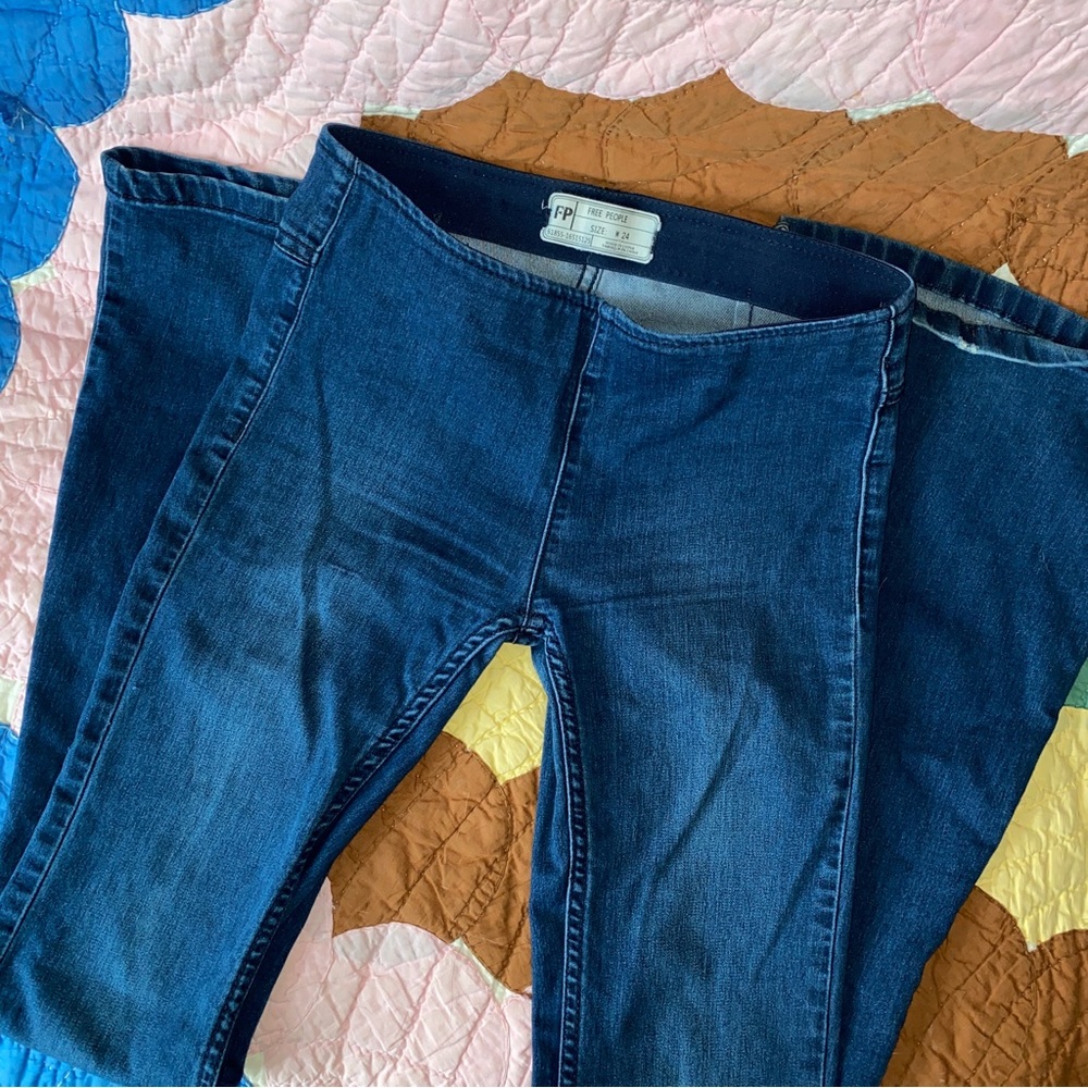 Free People Penny Pull-On Flare Jeans